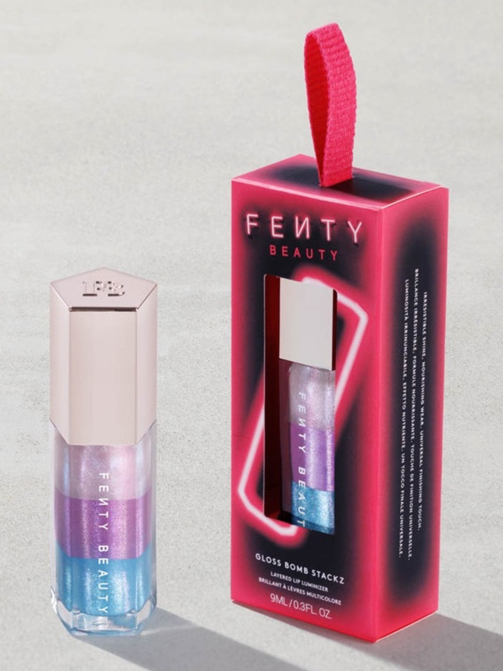 FENTY BEAUTY LIMITED EDITION GLOSS BOMB STACKZ LAYERED LIP LUMINIZER
